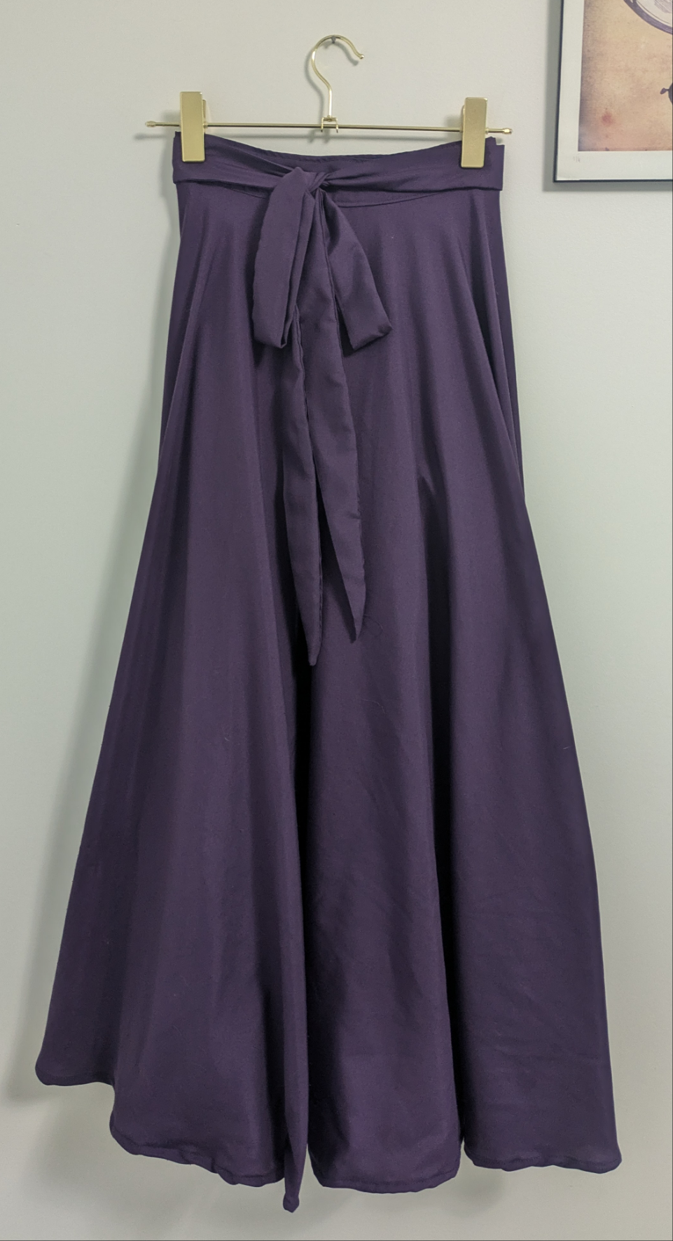 Beth Upcycled Side-split Skirt - Purple M/L