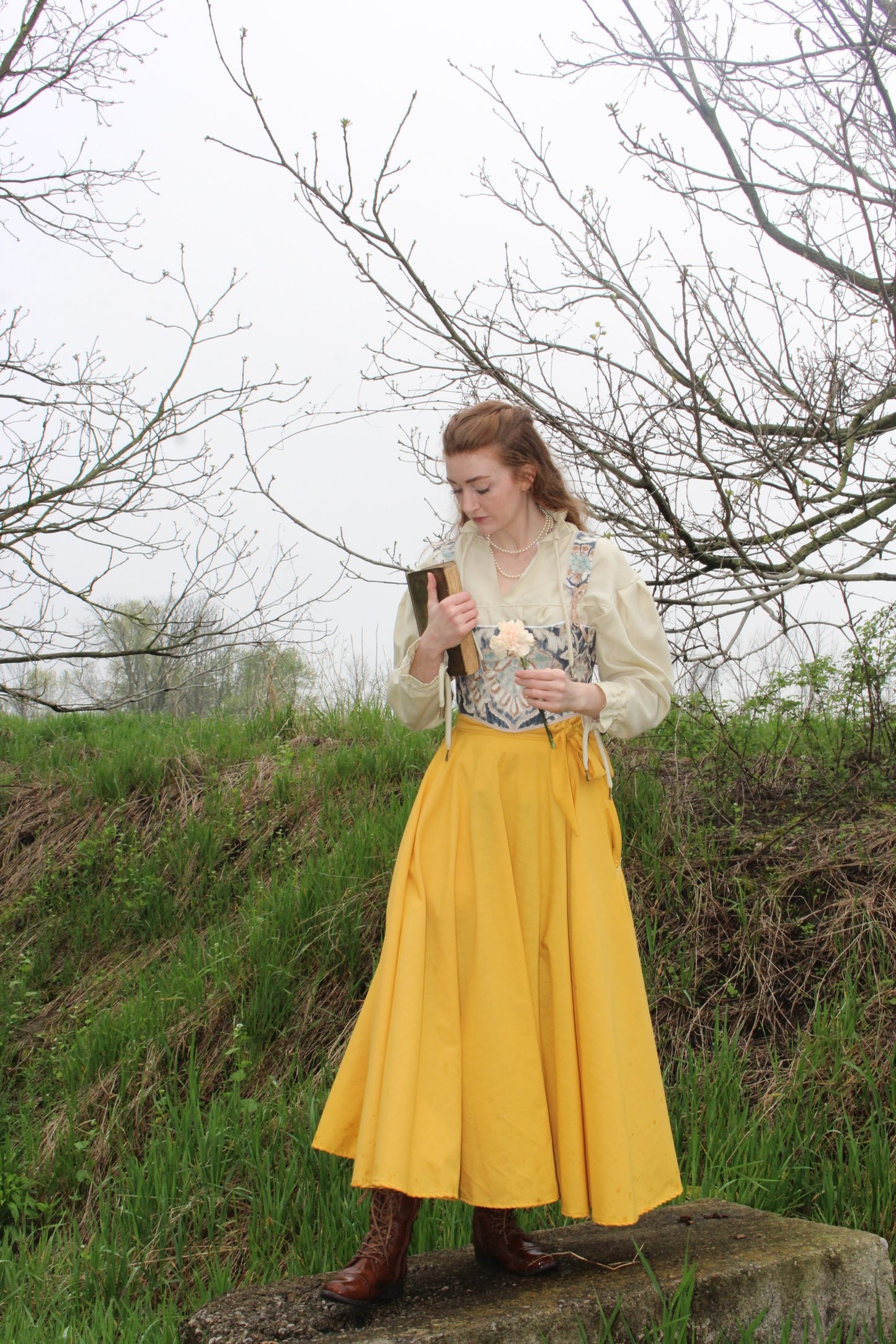Beth Upcycled Side-Split Skirt - XS/S
