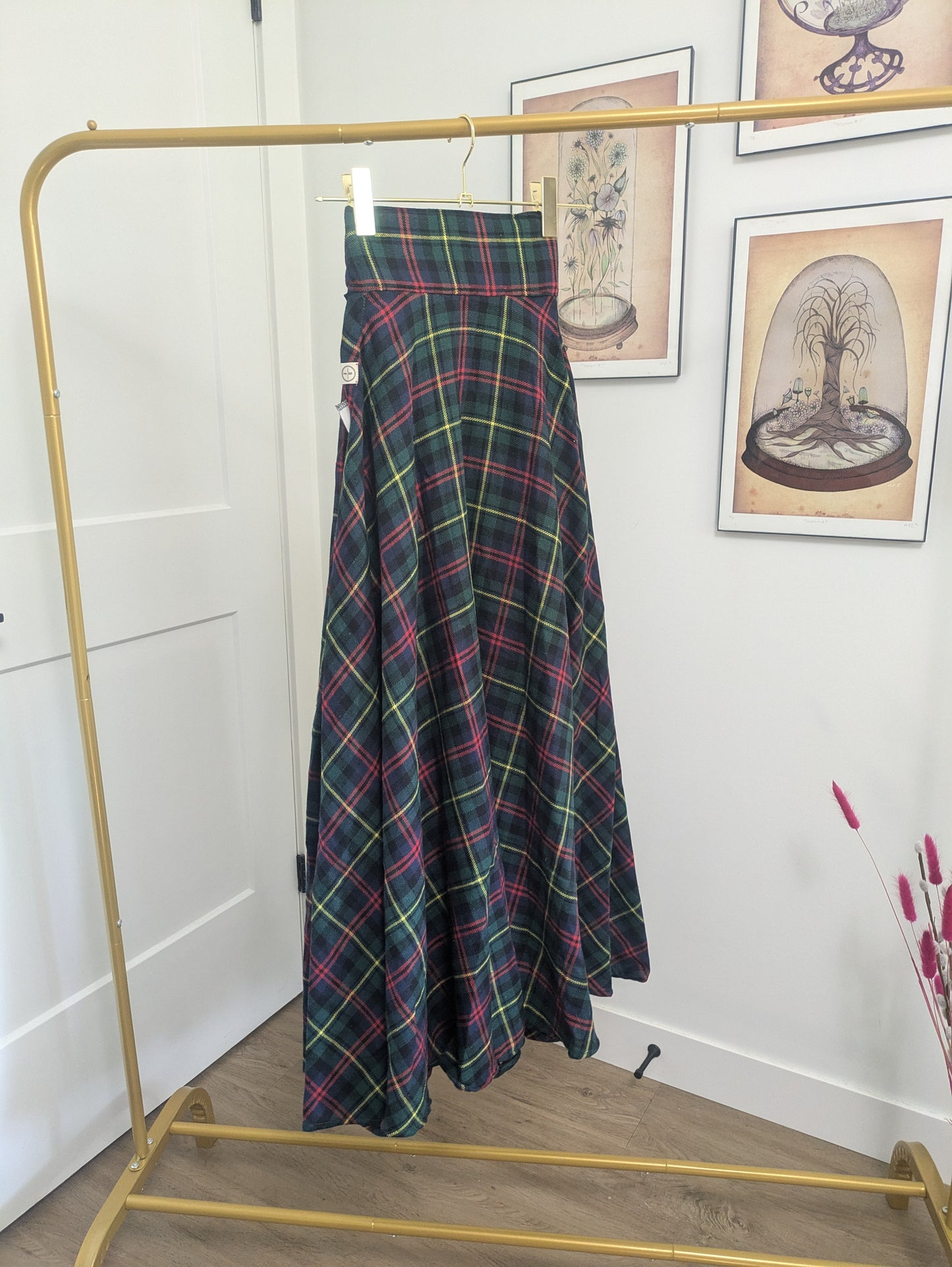 Beth Upcycled Side-split Skirt - M/L