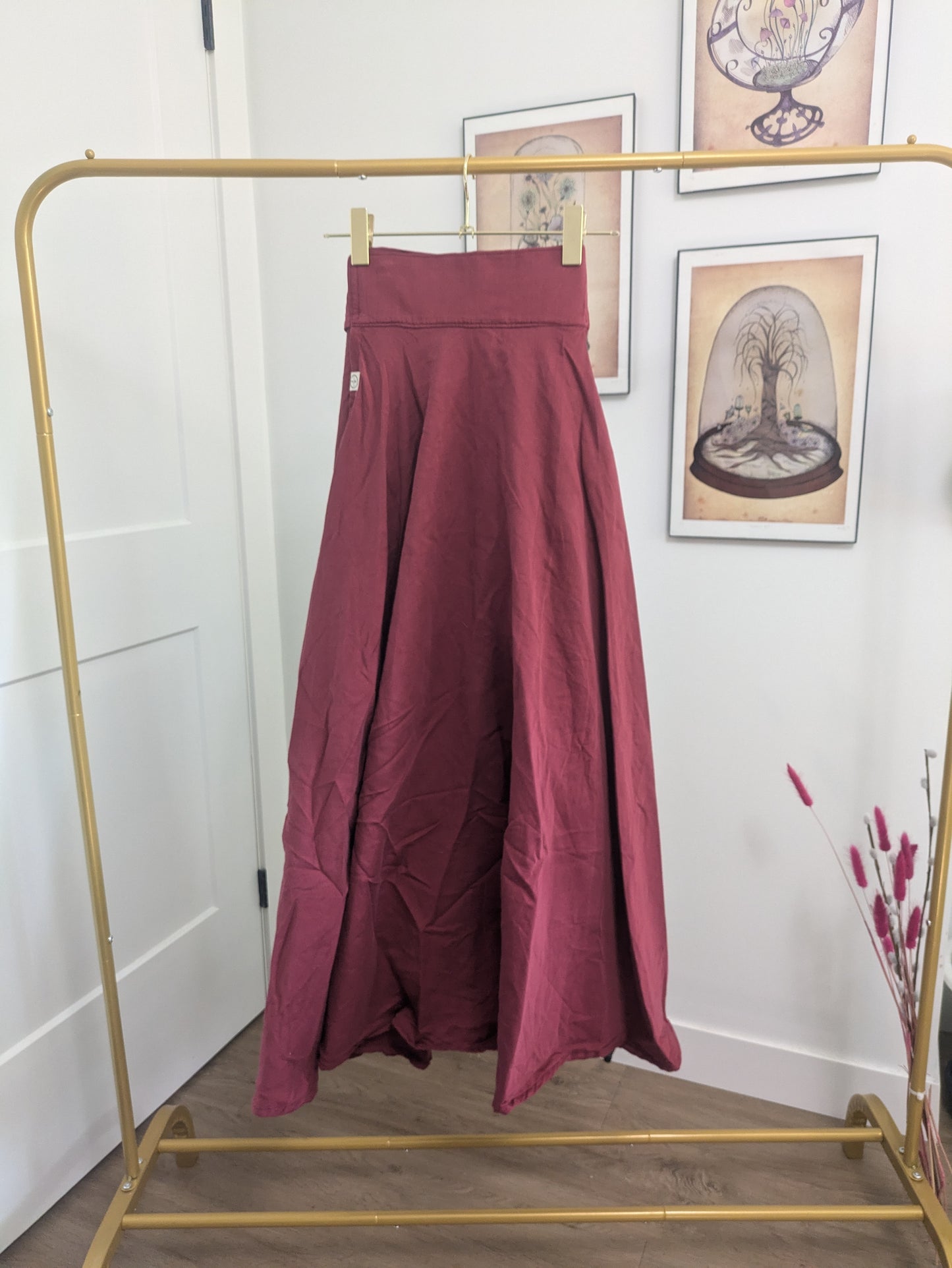 Beth Upcycled Side-split Skirt - M/L
